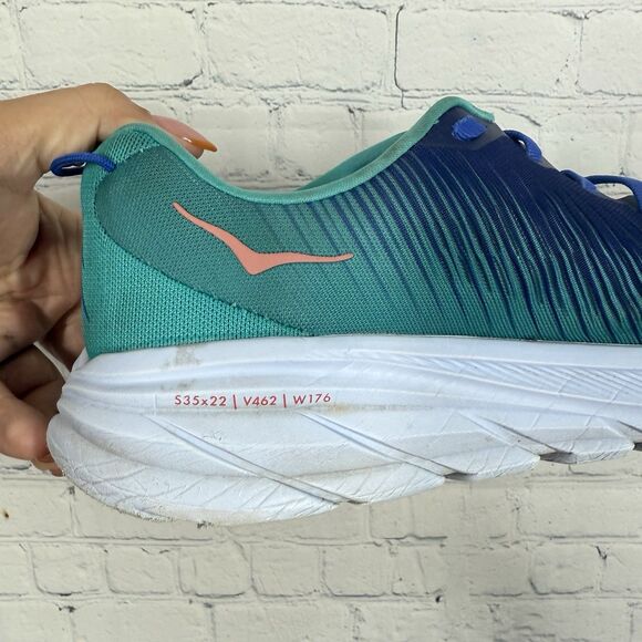Hoka One Rincon 3 Sneakers Men Size 8.5B Blue Teal Running Training Gym Shoes - Picture 13 of 16